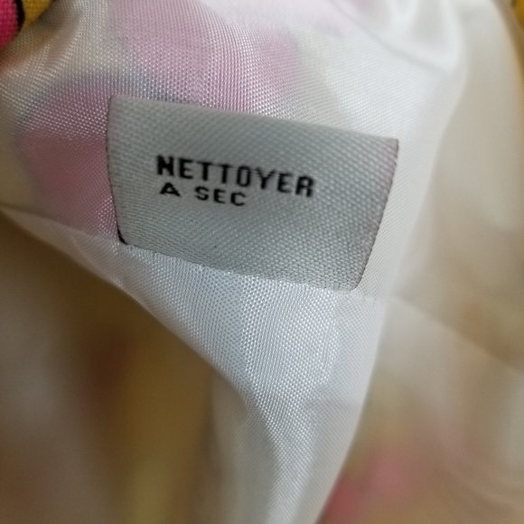 ITW Linen Retro Style Print One Button Swing Blazer Jacket Size 2 Short Sleeve - Picture 5 of 16